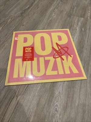 M & Robin Scott Pop Muzik 12" Single Red Vinyl Synth/Pop RSD 2023 Ripped Plastic - Image 1 of 3