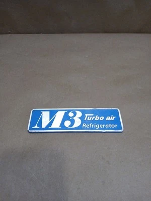 Turbo Air Refrigerator Nameplate Emblem Blue OEM Genuine FAST SHIPPING #2917 Foto 1 de 4