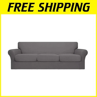 超大弹力沙发套 - 完美贴合宠物和儿童沙发保护 — 第 1/4 张图片