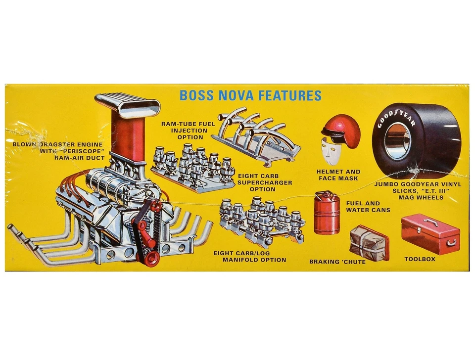 AMT 1441 Boss Nova Chevy Wagon Funny Car 1/25 McM KIT FS
