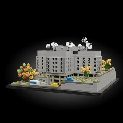 Hawkins National Laboratory MOC Modular Building Blocks Set TV Show Toy Gift - Image 1 of 4