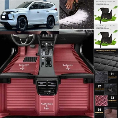 For Mitsubishi Montero Sport Car Floor Mats Auto Carpets All Weather Waterproof Foto 1 de 4