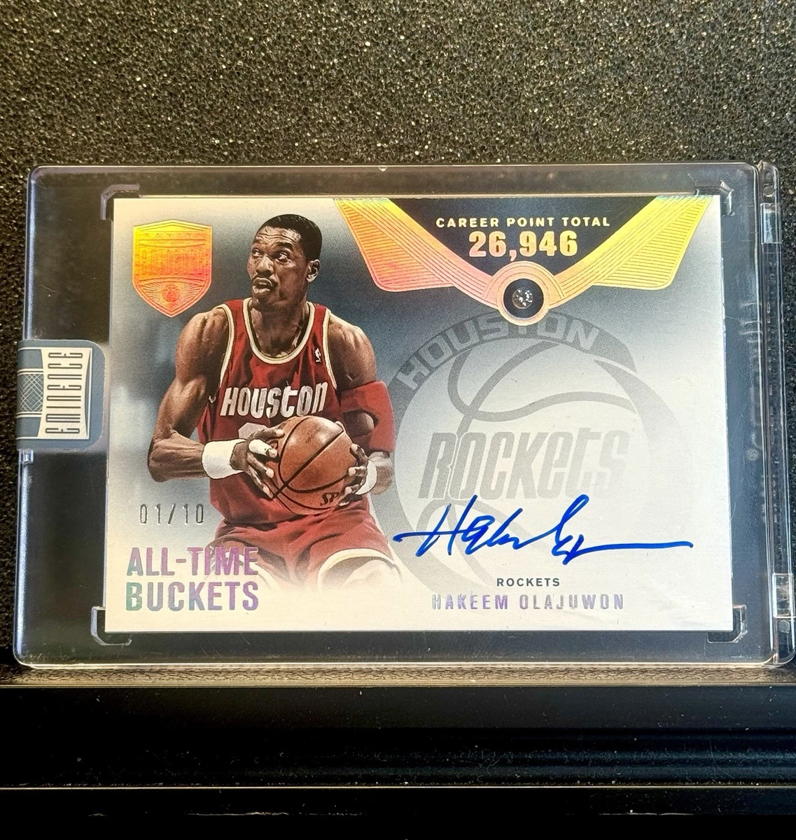 Eminence Hakeem Olajuwon Auto 直筆サイン Eminence Hakeem Olajuwon Auto 直筆サイン 2024 Leaf Sports Heroes