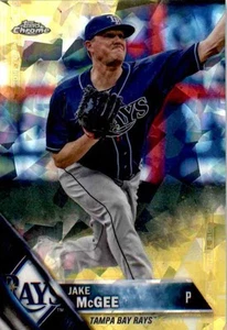 2016 Topps Blue Sapphire Gold Refractor Jake McGee 1/5 #189 - Picture 1 of 2