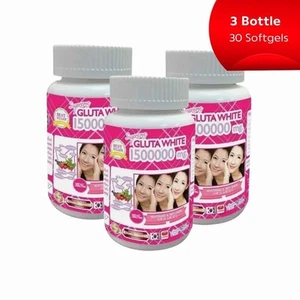 3 Bottle Supreme Gluta White 1500000Mg Whitening Softgel 30pc - Picture 1 of 2