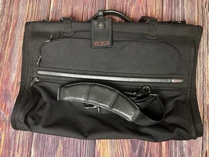 TUMI Alpha Tri Fold Carry ON Travel Suit Garment Nylon Bag 22133D4 Black LOOK! - Picture 1 of 20