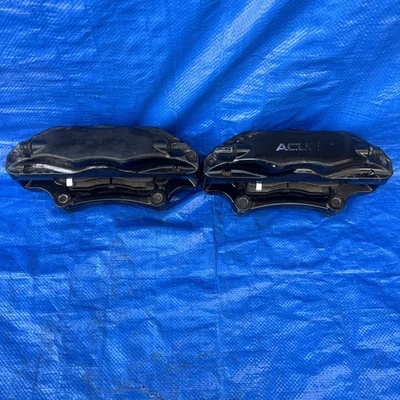 Par de pinzas de freno delanteras Brembo 2004-2008 ACURA TL TYPE-S negras OEM RSX BBK #B Foto 1 de 4