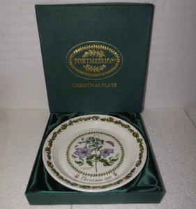 Portmeirion Botanischer Garten Weihnachten 1996 Teller in Box 8" Durchmesser - Bild 1 von 6