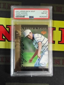 2001 Upper Deck Golf Tiger's Tales Tiger Woods PSA 8 - Picture 1 of 2