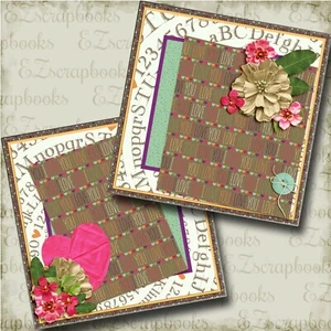 I Love You NPM - 2 vorgefertigte Sammelalbum-Seiten - EZ Layout 4123 - Bild 1 von 2