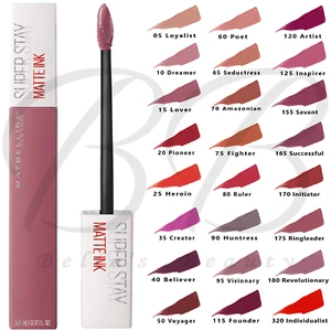 MAYBELLINE SuperStay Matte Ink Long Lasting Liquid Lipstick *ALL SHADES* SEALED - Picture 1 of 30