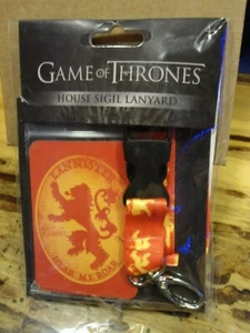 GAME OF THONES House of LANNISTER LANYARD w/ID holder  NEW HBO  product - Picture 1 of 1