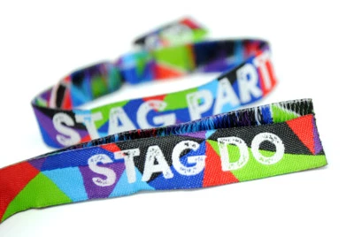 WEDFEST STAG PARTY Wristbands (Team Groom) stag do favours accessories