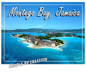 IMÁN DE FOTOS NEVERA MONTEGO BAY, JAMAICA 4 X 3 PULGADAS VIAJE - Imagen 1 de 1