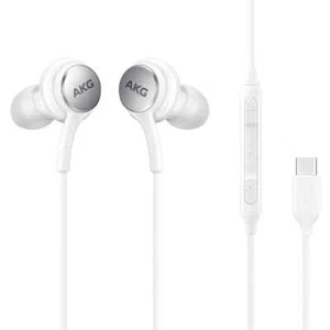 New White Samsung AKG Stereo Earbuds USB-C Braided Cable Earphones Headphones - Zdjęcie 1 z 4