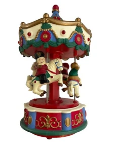 Avon Santa's Caroling Carousel Musical Moves Christmas 1995 Vintage - Picture 1 of 9