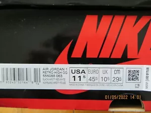 Air Jordan 1 Retro High OG "PATENT BRED" BRANDNEU DS 555088-063 Größe 11,5 - Bild 1 von 10