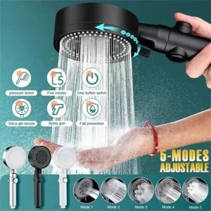 Hochdruck-Duschkopf, multifunktionaler Handsprinkler mit 5 Modi - Bild 1 von 7