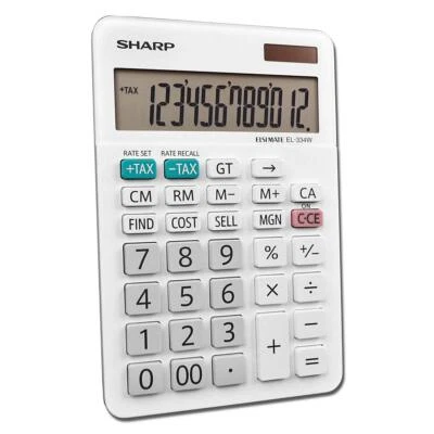 Extra Large LCD 12 Digit Desktop Calculator with Profit Margin Keys - Image 1 of 4