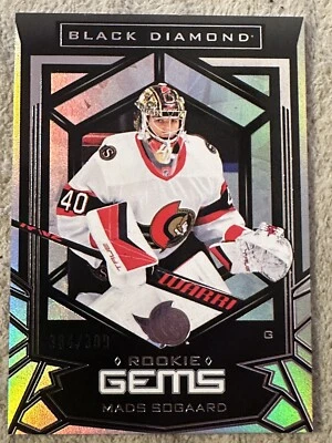 2022-23 UD Black Diamond Mads Sogaard Rookie Gems /399 #RG-MS - Image 1 of 2