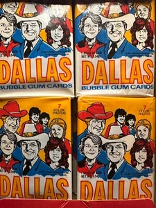 1981 Donruss Dallas TV Show versiegelte Wachspackung - Bild 1 von 4