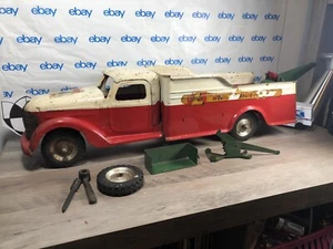 VINTAGE BUDDY L RARO ACCIAIO PRESSATO RIPARAZIONE IT CAMION SERVIZIO DA COLLEZIONE - Foto 1 di 12