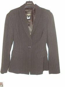Whistle Pinstripe Black Suit Size 10 - Picture 1 of 4
