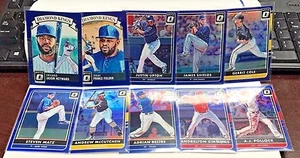 2016 Donruss Optic BLUE Prizm Holo /149 Lot (10) w/Steven Matz, Andrew McCutchen - Picture 1 of 1