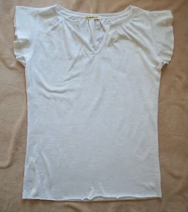 NWOT Women’s Clarisbelle Ruffle Short Sleeve White Top Sz S - Picture 1 of 2