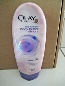 Olay Body Wash Plus Body Butter Ribbons with Jojoba Butter 18 FL OZ NEW - Picture 1 of 3