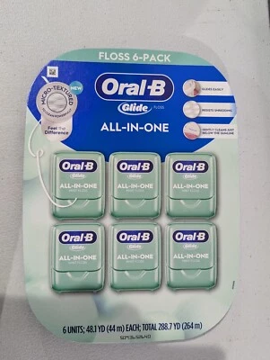 Oral-B Glide All-In-One Mint Flavor Dental Floss, 44 m., 6 pk. - Image 1 of 4