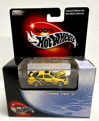 Honda Civic Si edición limitada 2003 #20 caja 100 % negra Hot Wheels sin usar, en caja Foto 1 de 4