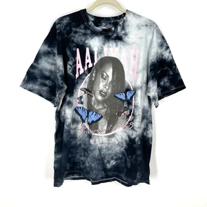 Aaliyah Princess Of R&B One In A Million Portrait Tie Dye T-Shirt Size 1X NWOT - Picture 1 of 10