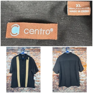 Centro Herren Charlie Sheen Style Bowling Kurzarm Hemd XL Y2K Neu mit Etikett - Bild 1 von 10