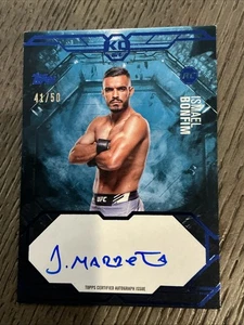 2025 Topps UFC Knockout Ismael Bonfim Knockout Auto Blue 41/50 🔥🔥 - Imagen 1 de 2