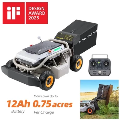 Mowrator S1 4WD 53cm Electric RC Multi-functional Robot Lawn Mower Slope IN AU - image 1 of 4
