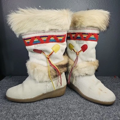 Botas de piel de esquí vintage TECNICA Navajo Apre hechas en Italia EU 36 US 5.5 Foto 1 de 4
