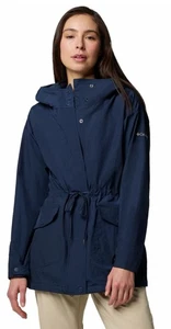 Columbia Pardon My Jacket Trench Resistente al Agua Lluvia XL Azul Cinturón Con Capucha - Imagen 1 de 14
