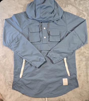 Chaqueta cortavientos Asics Premium azul talla mediana para hombre A16038 Running Active Foto 1 de 4