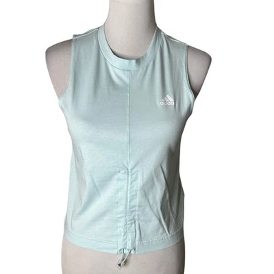 Adidas Cinch Front Top Sin Mangas Mujer XS Calce Suelto Ropa Activa Ajustable NUEVO Foto 1 de 4