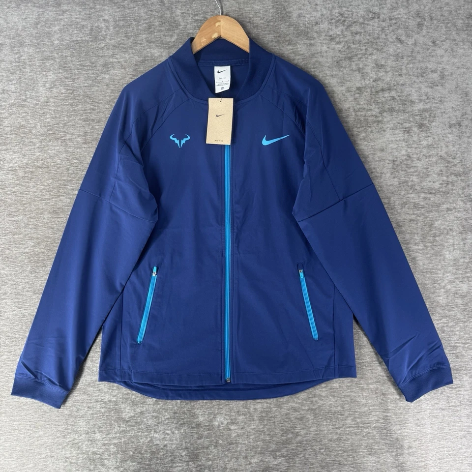 Nike Rafa Nadal Dri-FIT Tennis Jacket Navy Teal Men's Size Medium DV2885-492