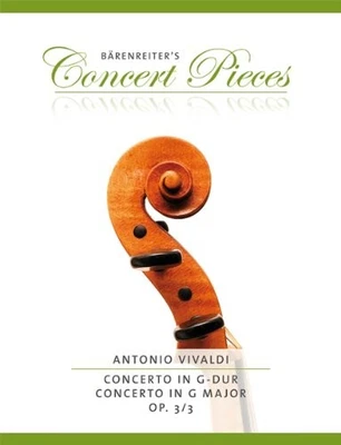 Concerto for Violin in G major Op.3/3 (RV 310) (Violin & ... by Vivaldi, Antonio - Image 1 of 2