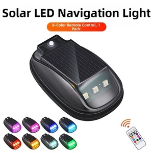 USB LED Strobe Light Truck Tail Solar Power with Remote Control RGB Color - Picture 1 of 34