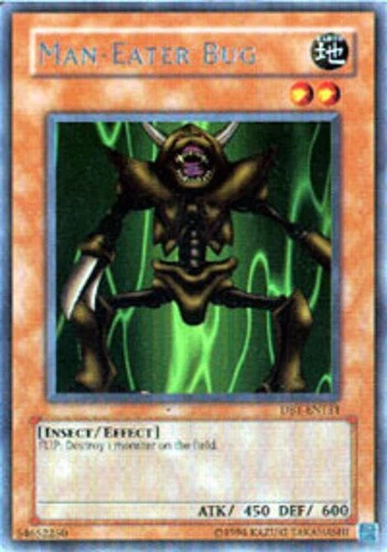 Man-Eater Bug - DB1-EN131 - Rare - Unlimited Edition - Damaged - Image 1 of 1