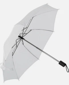 Taschenschirm, Sonnenschirm, Regenschirm mit Schutzhülle weiss - Bild 1 von 1