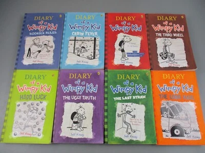 Diary of A Wimpy Kid Jeff Kinney Bundle Bulk Lot 8 Mixed Books  Paperbacks - Image 1 of 4