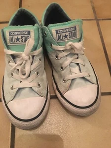 Converse Youth Gr. 2 ox, grün zweifarbig, gepolstert, hervorragend für wachsende Füße - Bild 1 von 8