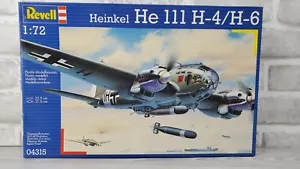 Revell 04315 Heinkel He 111 1993 bombardero torpedero H-4/H-6 modelo 1:72 sellado - Imagen 1 de 13