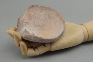 Ancient Roman Holylands pottery open oil lamp or shallow dish - Picture 1 of 10