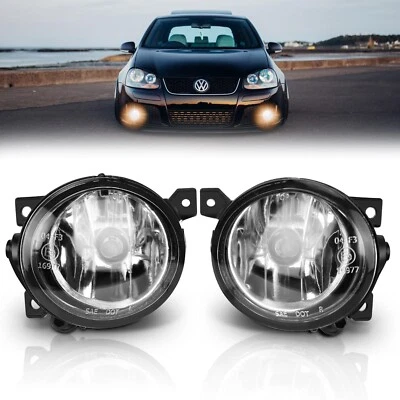 Fog Lights Compatible With 2006-2010 Volkswagen GTI Jetta HB4/9006 51W Clear Foto 1 de 4